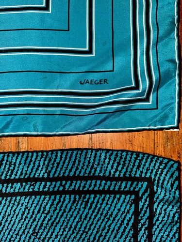 Vtg jaeger silk scarf - vtg,
