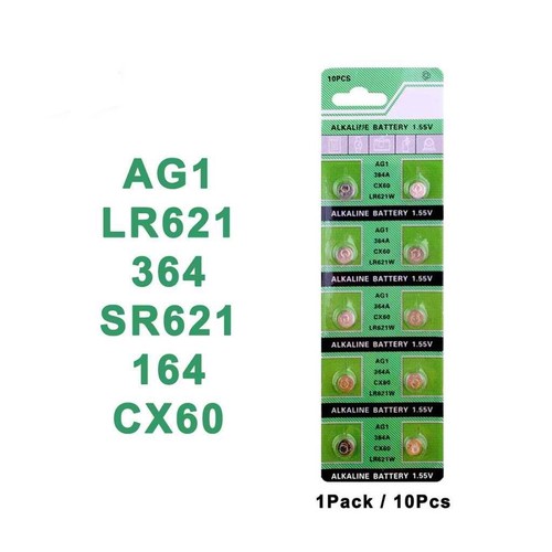Ag1 364 alkaline coin - ,