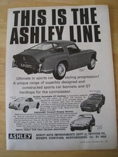 ASHLEY AUTO IMPROVEMENTS TWYFORD RD BISHOPS STORTFORD 1967 ADVERT A4 FILE 55