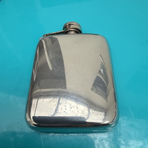 Hip flask english - flask, pewter