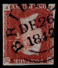 1841 1d Red Plate 26 BB 4m Superb BRIDPORT CDS VG/GU Cat. £700.00
