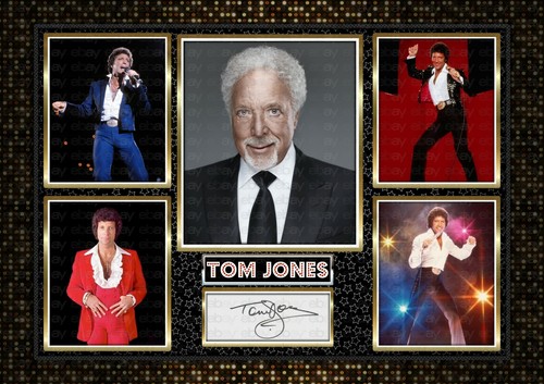 Tom jones signed - a4, photo