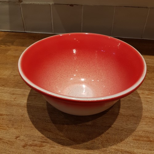 Large red mixing bowl speckled - mixing,