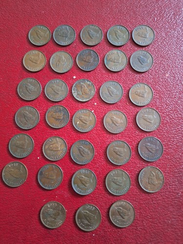 Wren farthing coins job - x,