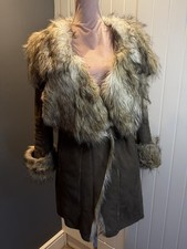 Zara Coat Womens S Faux Suede