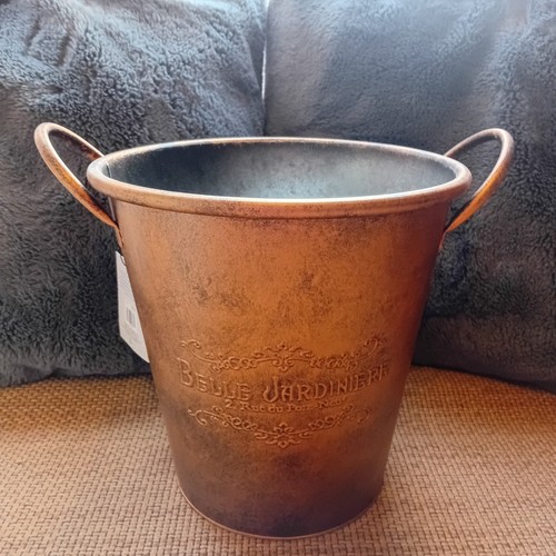 Metal copper style - rustic, urn