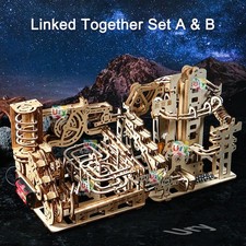 Wooden marble run electric - 3d,