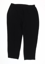 Ann Harvey Women’s Black Size 20 Straight Leg Trousers
