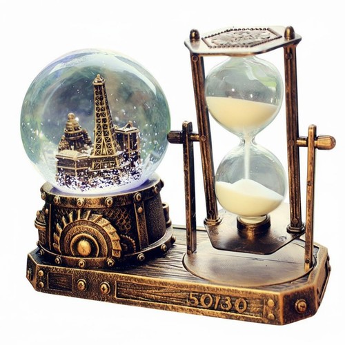 Crystal globe music box - , with