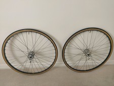 Campagnolo Record Large Flange Hubs On Ambrosio Montreal Rims. Vittoria Tubulars