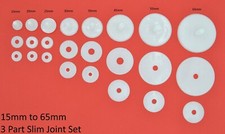 Joints for Soft Toys, Dolls & Teddy Crafts - All sizes Plastic 3 Part Joint Sets