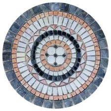 MEDALLION MOSAIC | Blue Border