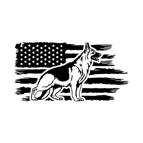 Distressed american flag - distressed,