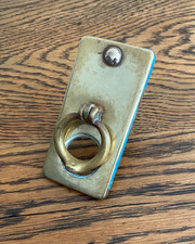 ANTIQUE BRASS ART DECO DOOR KNOCKER DOOR FURNITURE CIRCA 1920'S