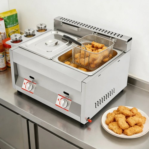 12l commercial lpg - gas, fryer
