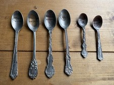 6 x Vintage Spoons w/ Messages