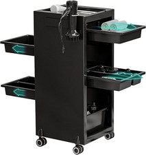 Large Salon Hairdresser Barber Beauty Trolley Storage Hair Spa Cart with 6 Trays