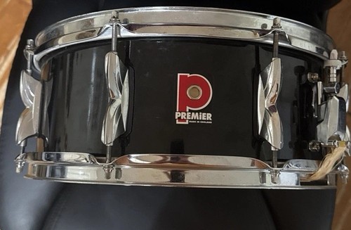 Vintage premier black snare - vintage,