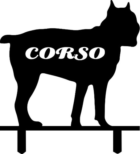 Personalised cane corso metal - personalised,