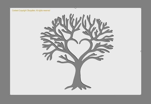 Mylar stencil tree life - 'tree, of
