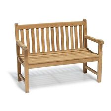 Teak Outdoor Bench with Cushion option - York Range - 3 sizes: 1.2, 1.5, 1.8m