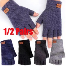 2 Pair Alpaca Wool Fingerless