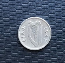 Ireland Three Pence 1942 Coin
