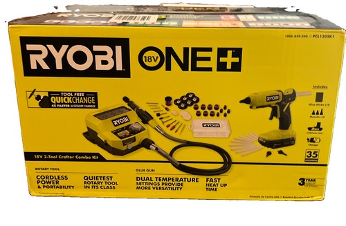Ryobi 18v tool combo kit - 2-, w/