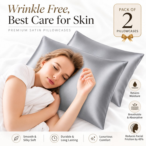 Satin silk pillowcases - 2,