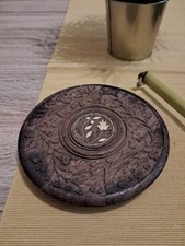 Vintage Hand Made Wooden Decorative Trivet 6 Inch