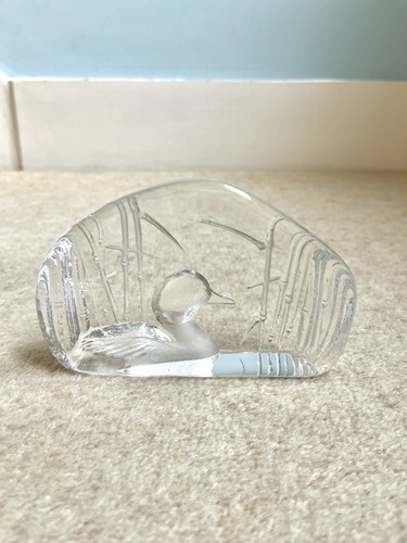 Swedish glass paperweight - glass,