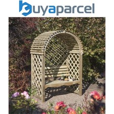 Rowlinson Victoria Arbour Wooden Timber Garden Seat Bench Trellis