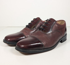 Mens Barker Oxford Leather Shoes Mens Size UK 7.5 Oxblood Cap Toe Flex