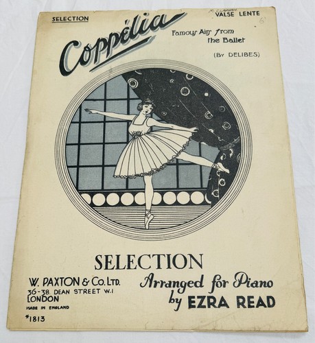 Antique piano sheet music