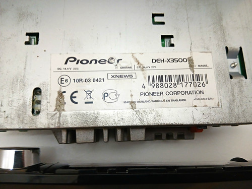 Pioneer deh x3500ui car - pioneer, stereo