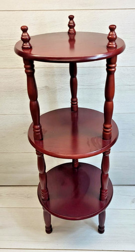 Vintage tier wooden plant - wooden,