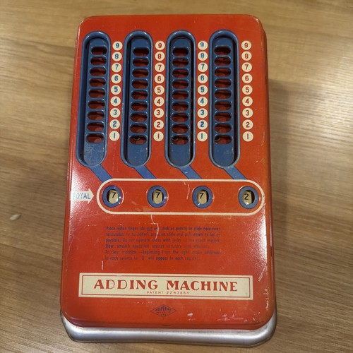 Vintage adding machine - adding,