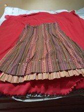 Bohemian vintage long tiered skirt size 16