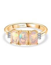 (Sz: N) Opal & White Diamond