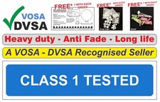 CLASS 1 TESTED, SIGN, MOT