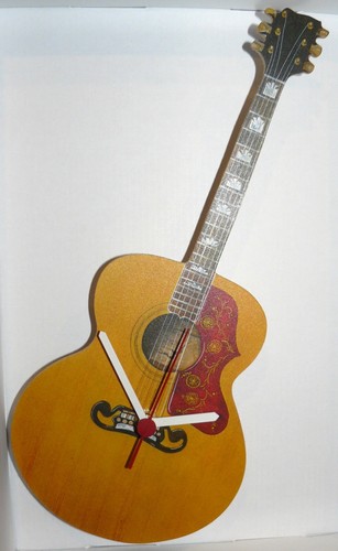 Gibso j200 guitar - n, clock