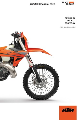 Ktm owners manual book - book, guide
