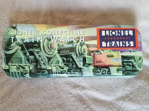 Empty lionel train watch - watch, tin