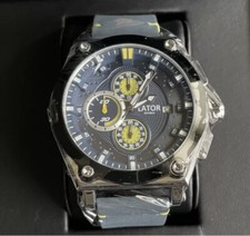 LATOR Mens Watch Calibre L9180 Wristwatch - Marine Blue AUTHENTIC (£395rrp!)