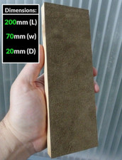 Handmade Wood & Genuine Leather Strop Block for Sharpening Knives & Chisels etc