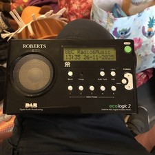 Roberts Ecologic 2 Portable DAB FM RDS Radio Black Digital Radio No 12v Plug