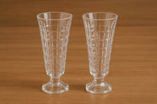 2 x Small Cristal d'Arques Lead Crystal Glass Vases!