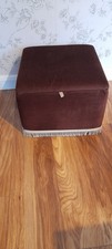Vintage 1960s square pouffe