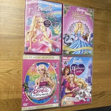 Set of 4 Barbie DVD’s - Region 2 UK DVD Discs and Case