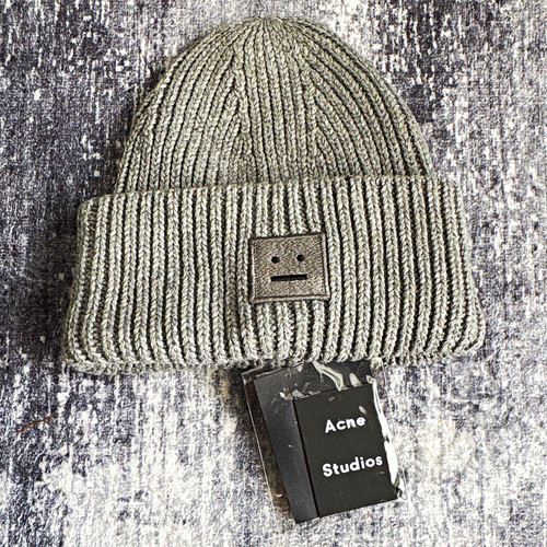 Acne studios grey ribbed wool - acne,